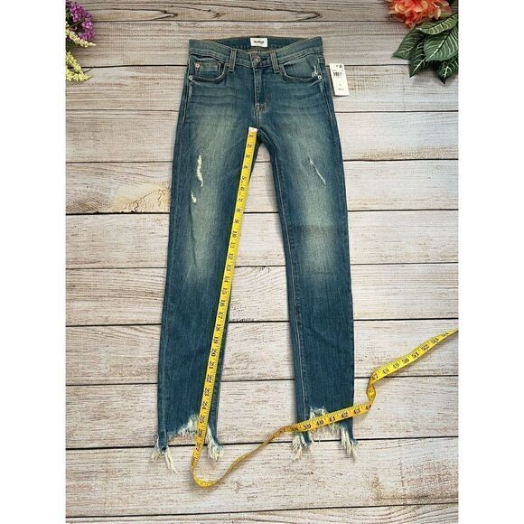 Hudson Nico Super Skinny Crop Distressed Jeans (Sz 25) - Picture 4 of 5